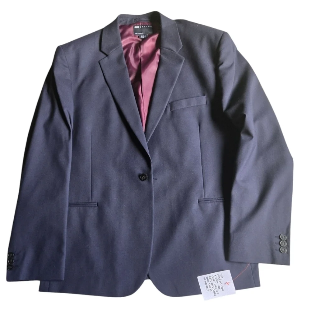 New Asos Men's Classic Navy Blazer Size 46